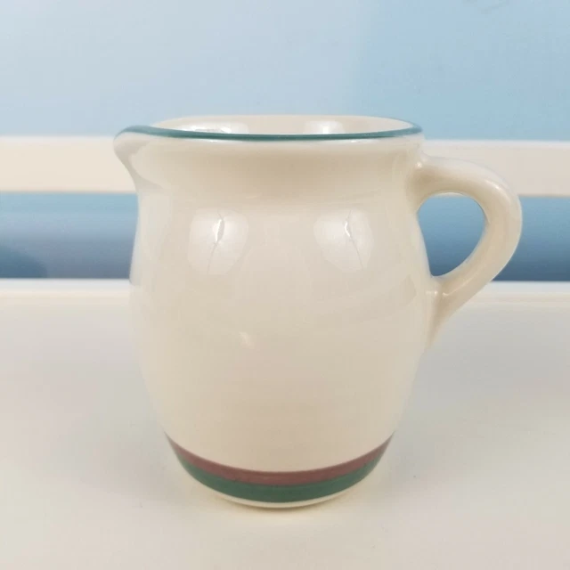Pfaltzgraff Juniper Creamer purple green ivory