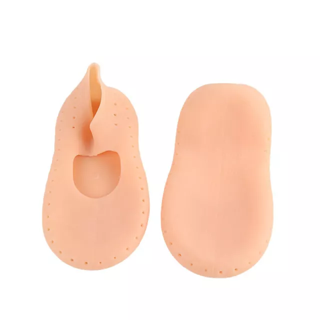 2 Pcs Insole Silicone Gel Sock Feet Pain Relief Crack Moisturize Breathable S St