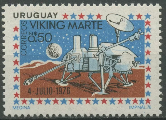 Uruguay 1976 Jahresereignisse Marssonde Viking 1434 postfrisch