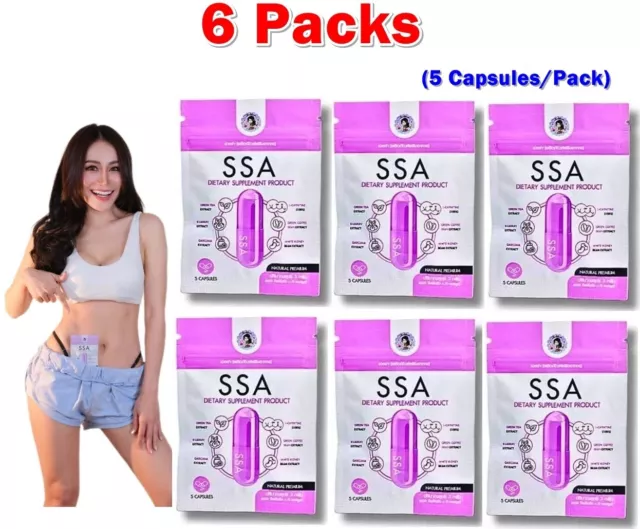 6 X SSA Dietary Supplement Weight Control 5 Capsules