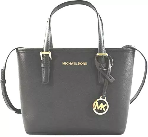 MICHAEL KORS JET Set Voyage XS Carryall Bandouliere Sac Cuir Noir EUR 280 57 PicClick FR