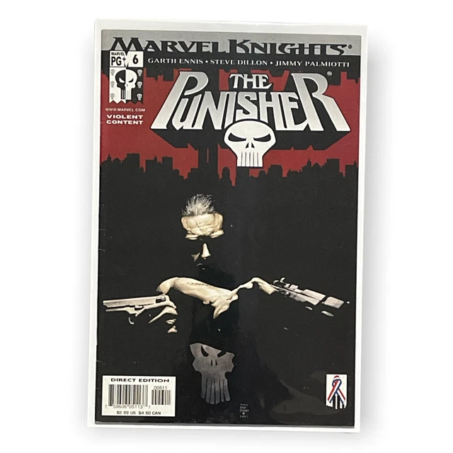 The Punisher Vol. 6 Comic Book Lot (4) #1,6,8,10 Marvel Knights 2001/02 3