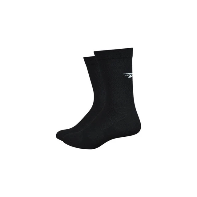 DeFeet - Levitator Lite D-Logo Unisex Lightweight 6 inch Cycling Socks - Black