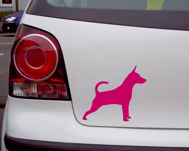 Samunshi Zwergpinscher Hunde Aufkleber Autoaufkleber Sticker