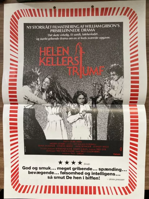 The Miracle Worker Patty Duke Diana Muldaur 1979 Danish Press Release