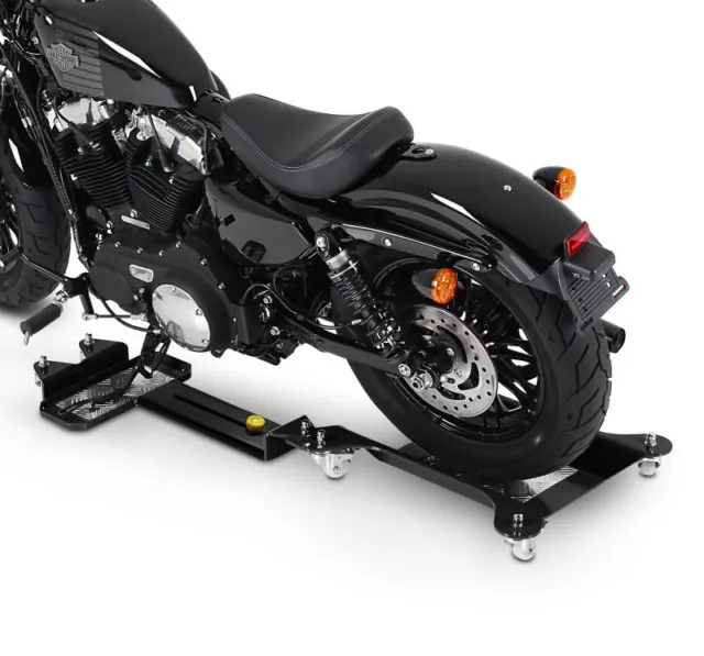 Motorrad Rangierhilfe ConStands M3 schwarz für Custombike, Chopper, Cruiser