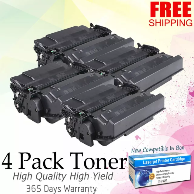 4 PK CF287X 87X Toner Cartridge For HP LaserJet Enterprise M506dn M506 MFP M527