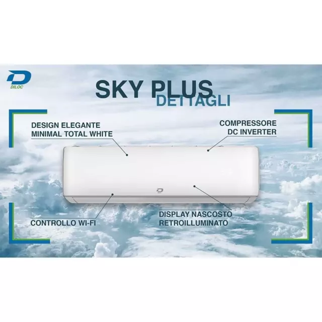 Climatisation DILOC Convertisseur 12000BTU Sky Plus Wifi Intégré