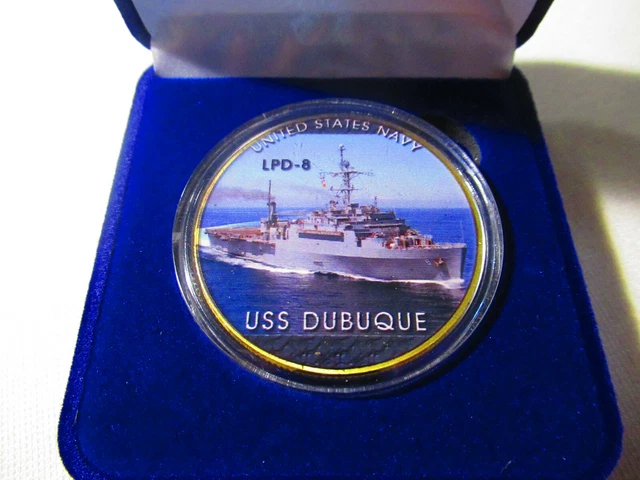 U S Navy - USS La Salle (LPD-3/AGF-3) Challenge Coin