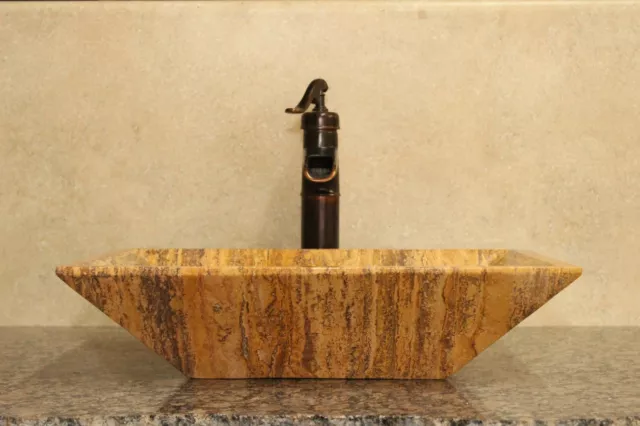 Stone sink bathroom vessel sink travertine marble sinks