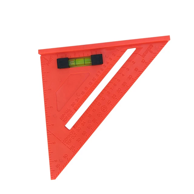 Medidor de ángulo de 7 pulgadas triángulo regla triangular regla medidor de ángulo