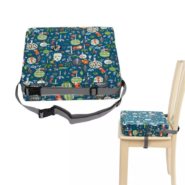 Kids Dining Chair Booster Seat Cushion Removable Tree Printed Seat Highten Pad