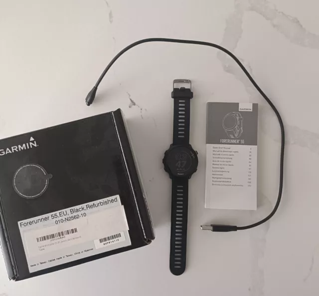Garmin Forerunner 55 GPS Running Smart Watch - Boxed Black