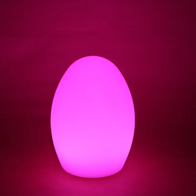 LED Table Lamp Egg Shape Night Light RGB Atmosphere Bedside Bar New