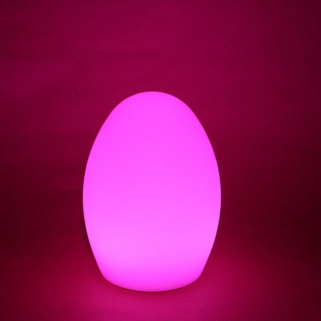 LED Table Lamp Egg Shape Night Light RGB Atmosphere Bedside Bar New