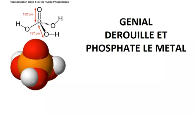 Derouillant Metaux Acide Phosphorique 75 % 5 Litres Traitement Rouille Qual Pro