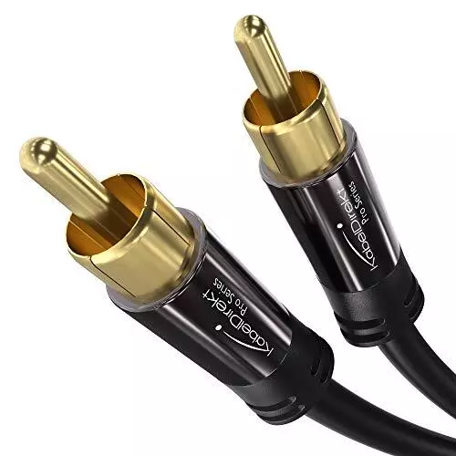 KabelDirekt – 05m Cavo RCA Coassiale Audio Stereo Digitale Connettore 1 RCA M...