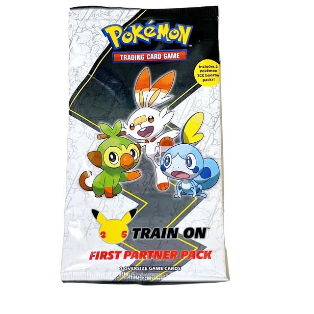 POKEMON 25TH ANNIVERSARY Train On First Partner Pack Oversized Cards