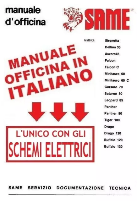 Trattori Same Manuale Officina Riparazione ITALIANO (ENTRA E LEGGI I MODELLI)