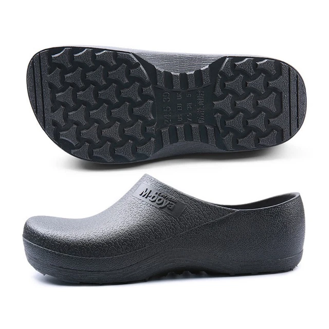 Scarpe da cucina nere uomo antiscivolo impermeabili e olio hotel/Zum K