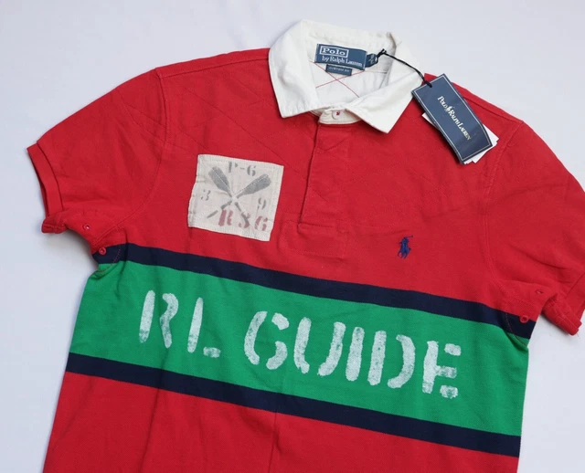 Polo da rugby da uomo Ralph Lauren RL Guide C1 manica corta top taglia S small