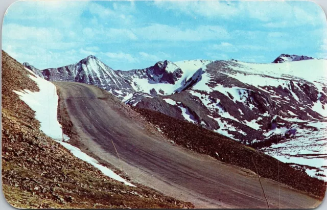 Vista Trail Ridge Rd Rocky Mountain National Park Colorado CO Postcard VTG UNP