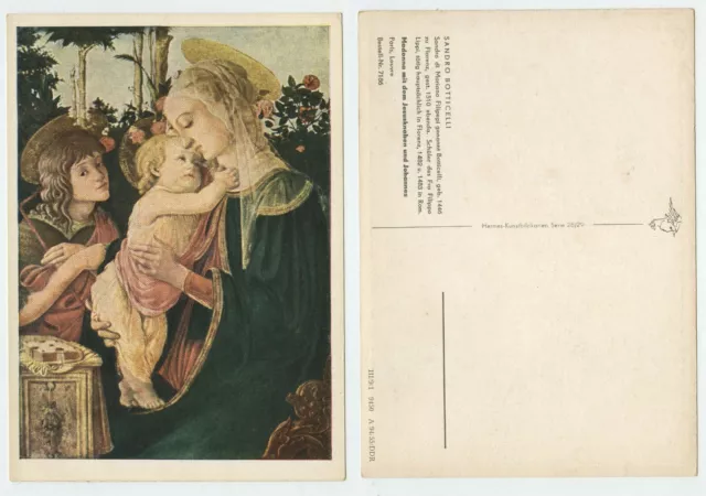 104749 - Botticelli: Madonna mit dem Jesusknaben und Johannes - alte AK