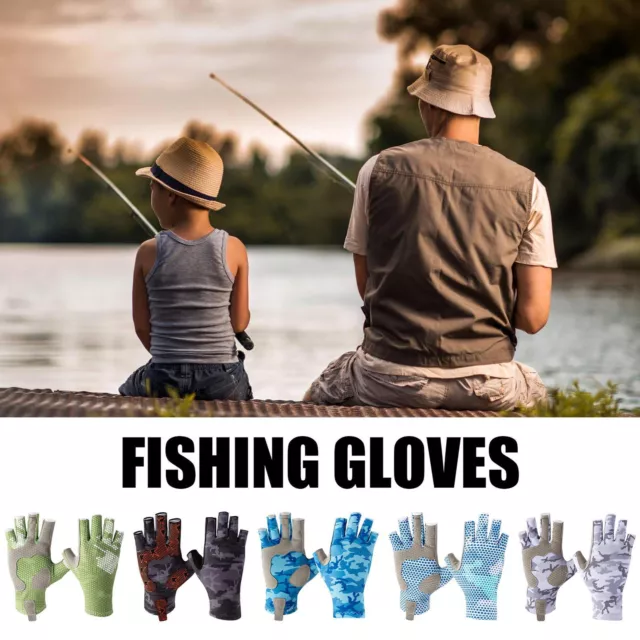 Uv Sun Protection Fishing Gloves Shorts Fly Fingerless Breathable Fishing Gloves