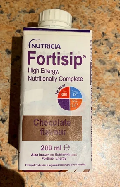 Fortisip High Energy tetra pack - 24 x 200ml Chocolate Flavour