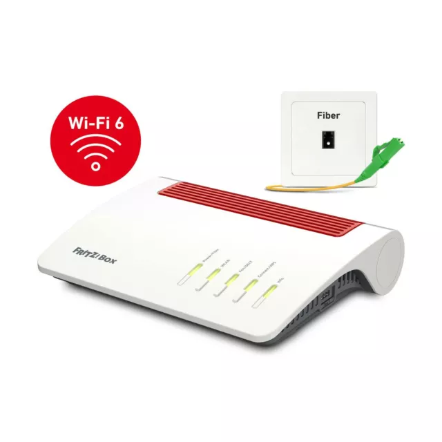 AVM FRITZ!BOX 5590 Fiber Router Glasfasermodem WLAN WiFi 6 Mesh Telefonanlage