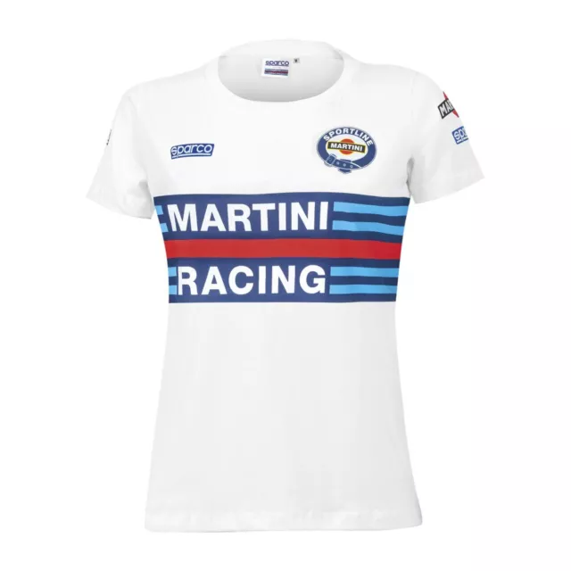 Women's T-Shirt Sparco Martini Racing White s. L