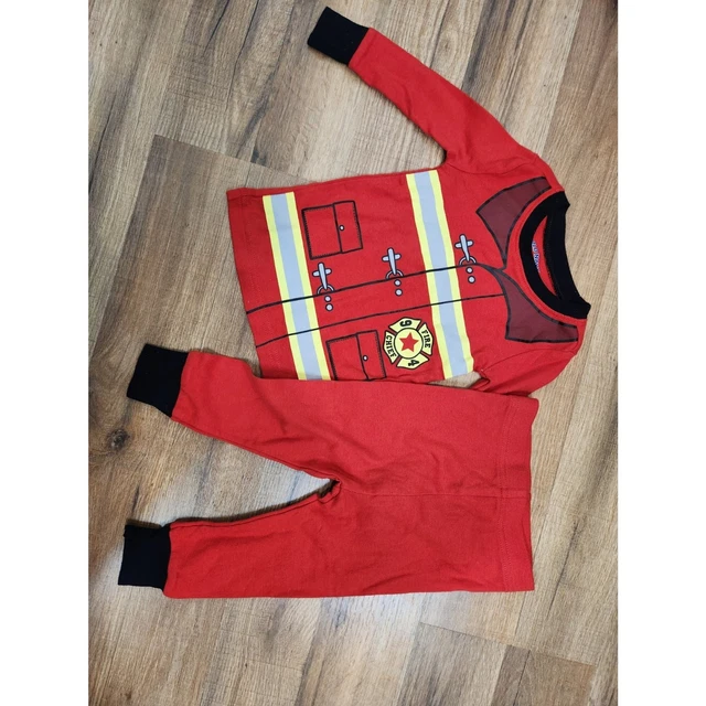 old navy fireman pajama set size 12-18 months
