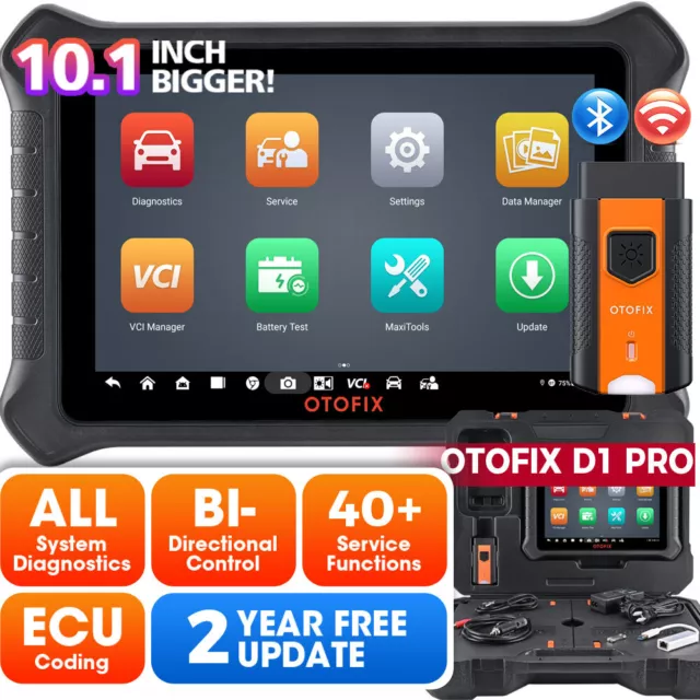 2024 OTOFIX D1 PRO Valise Diagnostic Auto scanner Tous Systèmes Codage ECU CANFD