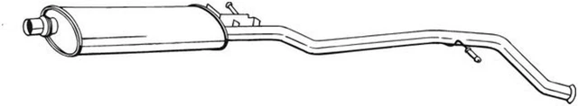 Silenziatore centrale Bosal 287-093 per 406 8E 8B 8C PEUGEOT Break 16V