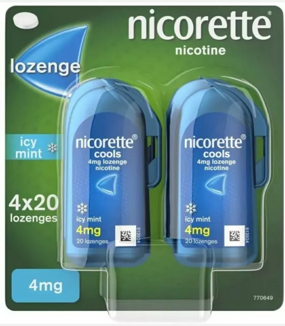 Nicorette 4 mg losanghe ghiacciate in menta 4 x 20 losanghe nicotina aiuto per smettere di fumare Nicorette 4 mg losanghe ghiacciate in menta 4 x 20 losanghe nicotina aiuto per smettere di fumare