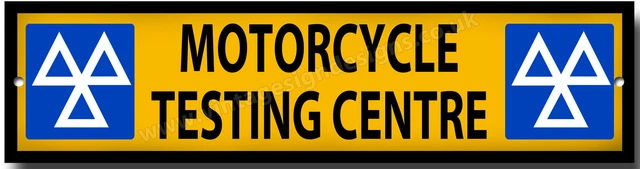 Mot Moto Test Centrale Metallo Garage Insegna. Istruttivo Sign.road Firmare