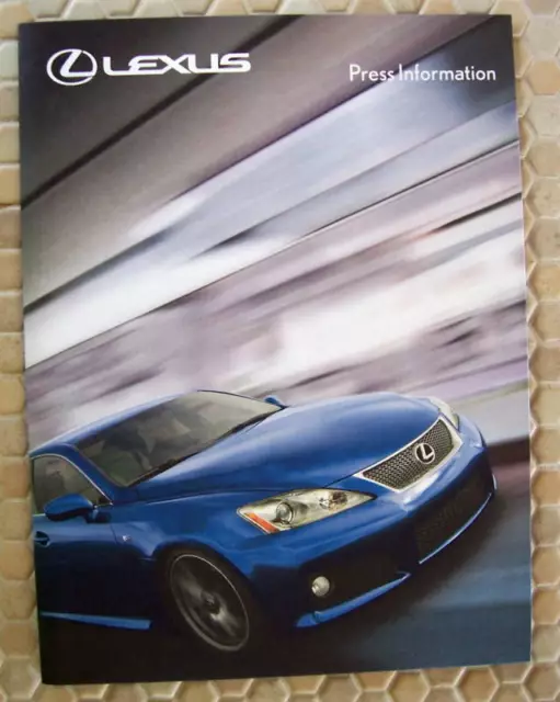 Lexus Official Ls Gs Es Is Sc Lx Gx Rx Press Kit Brochure 2008 Usa Edition