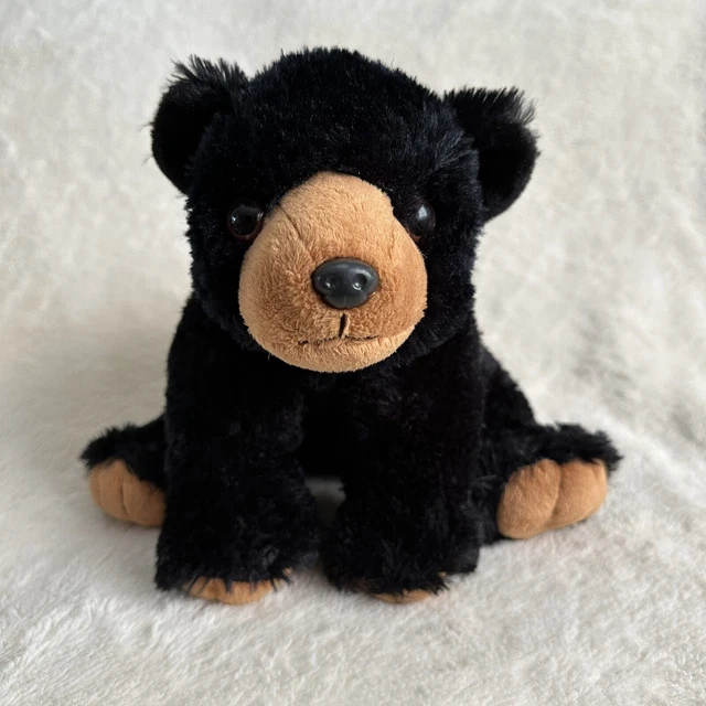 WILD REPUBLIC BLACK Bear Grizzly Stuffed Animal Medium Woodland Plush