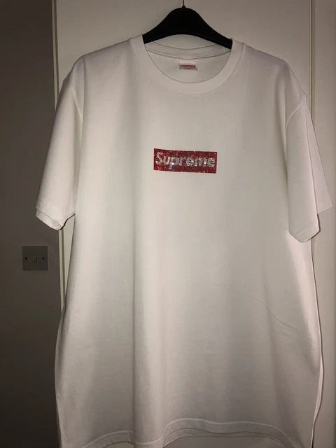 Maglia bianca supreme new arrivals