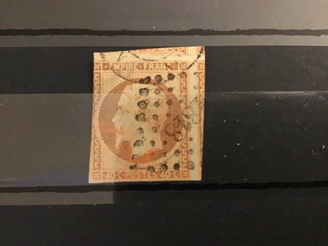 Lot 38 timbre de France type Napoleon III n°16 obl losange petits chiffres