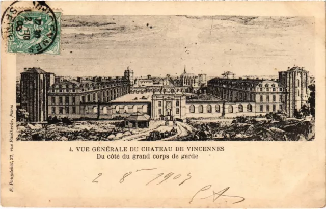 CPA Vincennes vue generale du Chateau (1347446)
