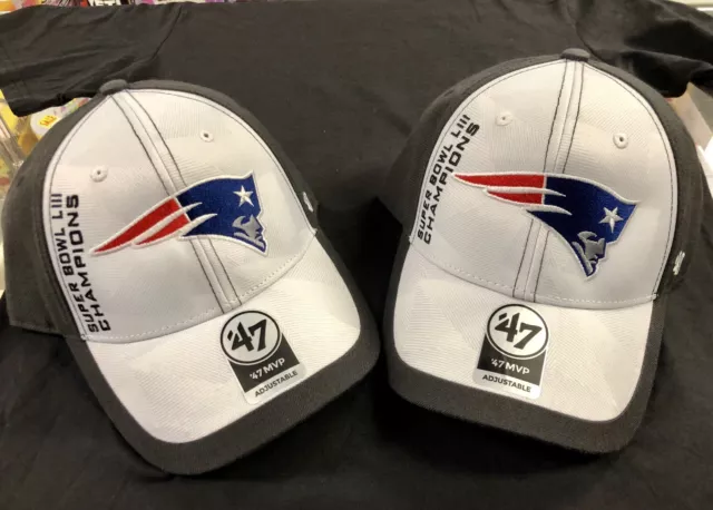 2019 New England Patriots 47 Brand Super Bowl 53  LIII Champions Hat Cap