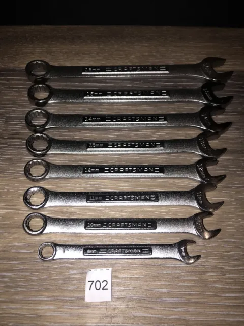 8- Piece Craftsman Metric Wrench Set 9 mm To 16mm Combination
