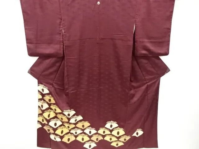 6322682: Japanese Kimono / Vintage Tomesode / Kinsai / Embroidery / Paulownia