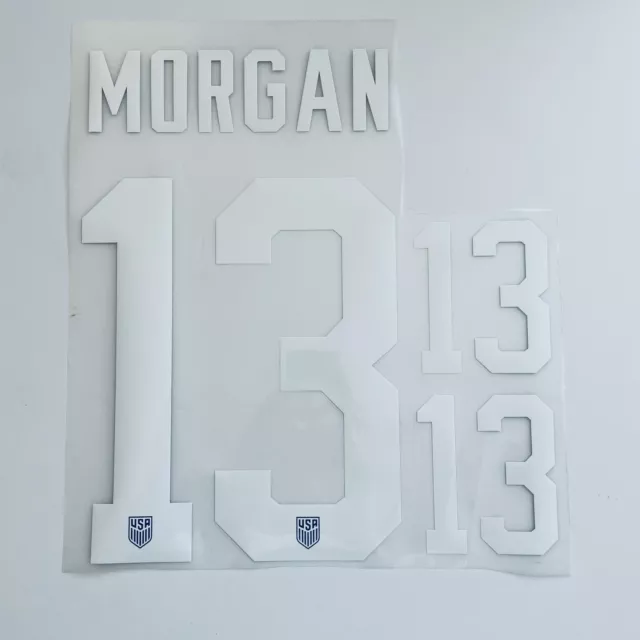 Alex Morgan USA Soccer Jersey 13 lettering FIFA World Cup  vinyl iron on nike