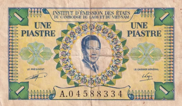 1 Piastre, Cambodge - 1953 - Série A