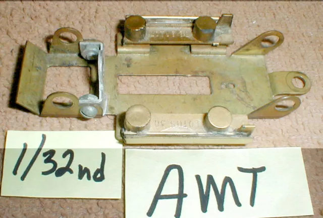 (1) Brass Chassis by AMT Vintage 1960’s 100-503 Slot Car 1/32 Gently Used #3