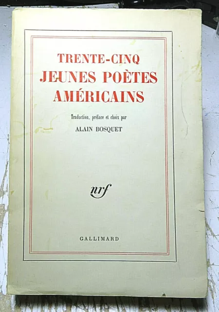 Beat Generation/35 Jeunes Poetes Americains/Nrf/1960/Eo/Ginsberg/Corso/Burroughs