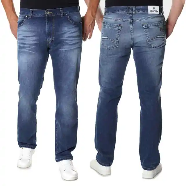 Pantalones Vaqueros de Hombre Regular Fit Denim Stretch Pantalones STANLEY 22659