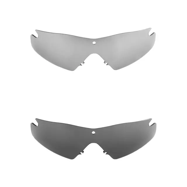Walleva Titanio + Nero Lenti Polarizzate Per Oakley Si Ballistic M Frame 3.0